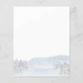 サンタベビークリスマスバジェットベビーシャワー招待状 (裏面)