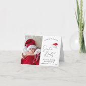 サンタベビークリスマスフォト誕生 案内状 (正面)