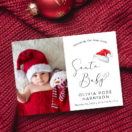 サンタベビークリスマスフォト誕生 案内状