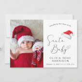 サンタベビークリスマスフォト誕生 案内状 (正面)