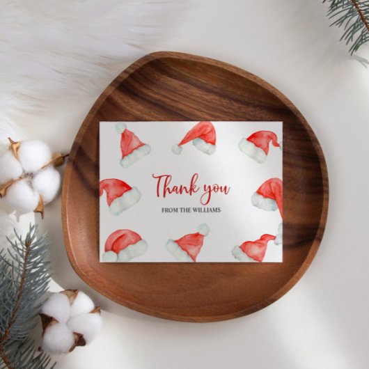 サンタベビークリスマスフォールディングサンキューカード サンキューカード