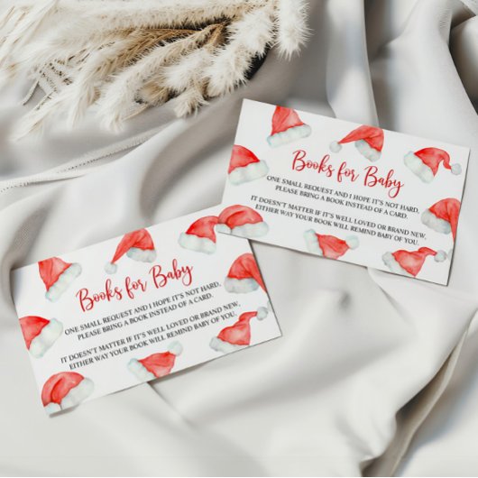 サンタベビークリスマスブックスベビー エンクロージャーカード