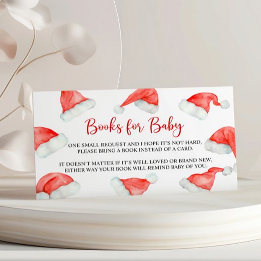 サンタベビークリスマスブックスベビー エンクロージャーカード