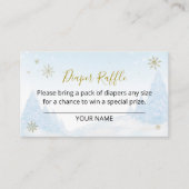 サンタベビークリスマスベビーおむつラッフル エンクロージャーカード (正面)