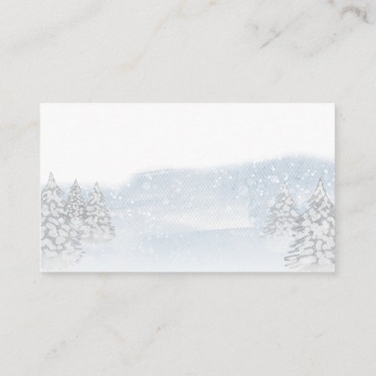 サンタベビークリスマスベビーおむつラッフル エンクロージャーカード (裏面)