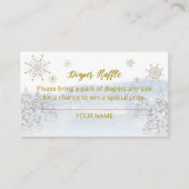 サンタベビークリスマスベビーおむつラッフル エンクロージャーカード (正面)