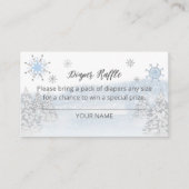 サンタベビークリスマスベビーおむつラッフル エンクロージャーカード (正面)