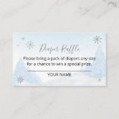 サンタベビークリスマスベビーおむつラッフル エンクロージャーカード (正面)