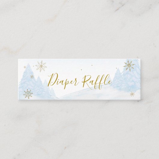 サンタベビークリスマスベビーおむつラッフル スキニー名刺 (正面)