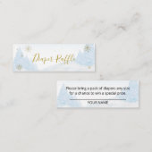 サンタベビークリスマスベビーおむつラッフル スキニー名刺 (正面/裏面)