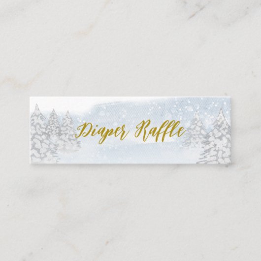 サンタベビークリスマスベビーおむつラッフル スキニー名刺 (正面)