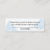 サンタベビークリスマスベビーおむつラッフル スキニー名刺 (裏面)