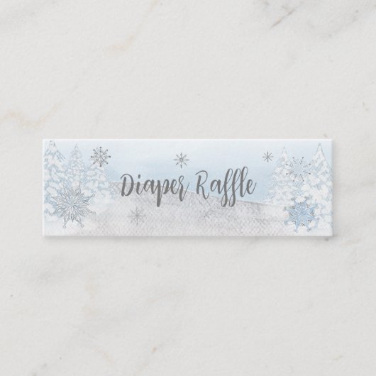 サンタベビークリスマスベビーおむつラッフル スキニー名刺 (正面)