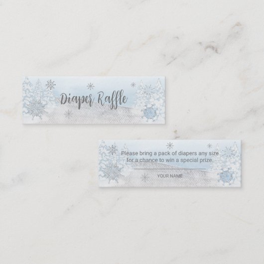 サンタベビークリスマスベビーおむつラッフル スキニー名刺 (正面/裏面)