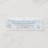 サンタベビークリスマスベビーおむつラッフル スキニー名刺 (裏面)