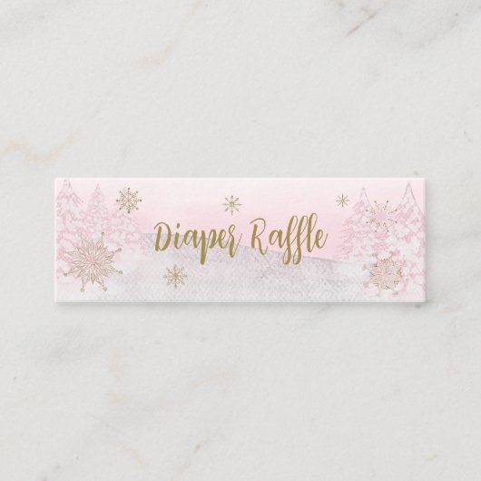 サンタベビークリスマスベビーおむつラッフル スキニー名刺 (正面)