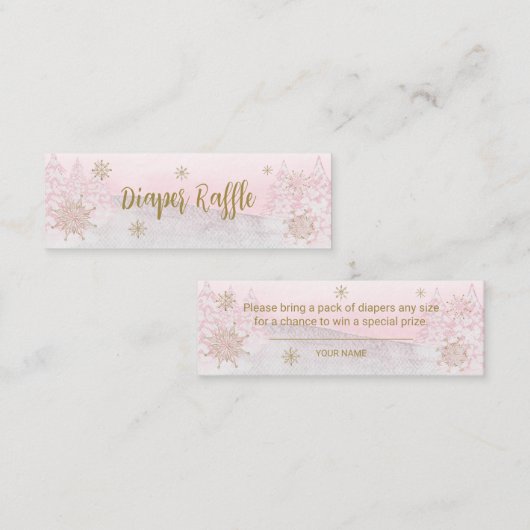 サンタベビークリスマスベビーおむつラッフル スキニー名刺 (正面/裏面)