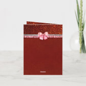 サンタベビークリスマスベビーシャワーありがとう サンキューカード (裏面)