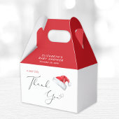 サンタベビークリスマスベビーシャワーありがとう フェイバーボックス