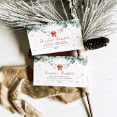 サンタベビークリスマスベビーシャワーおむつラッフル エンクロージャーカード