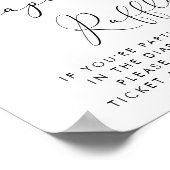 サンタベビークリスマスベビーシャワーおむつラッフル ポスター (角)