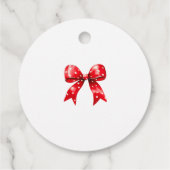 サンタベビークリスマスベビーシャワーへようこそ フェイバータグ (裏面)