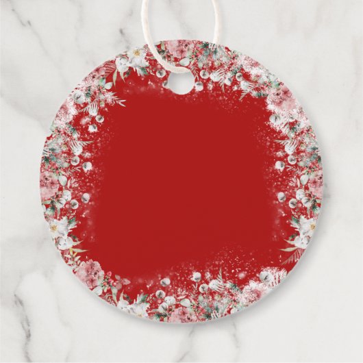 サンタベビークリスマスベビーシャワーへようこそ フェイバータグ (裏面)