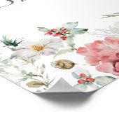 サンタベビークリスマスベビーシャワーへようこそ ポスター (角)