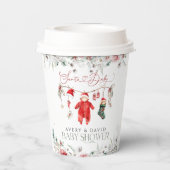 サンタベビークリスマスベビーシャワーへようこそ 紙コップ (裏面)