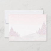 サンタベビークリスマスベビーシャワーアドバイスカード 招待状 (裏面)