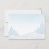 サンタベビークリスマスベビーシャワーアドバイスカード 招待状 (裏面)