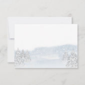 サンタベビークリスマスベビーシャワーアドバイスカード 招待状 (裏面)