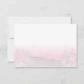 サンタベビークリスマスベビーシャワーアドバイスカード 招待状 (裏面)