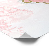 サンタベビークリスマスベビーシャワーウェルカムサイン ポスター (角)