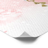 サンタベビークリスマスベビーシャワーウェルカムサイン ポスター (角)