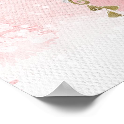 サンタベビークリスマスベビーシャワーウェルカムサイン ポスター (角)