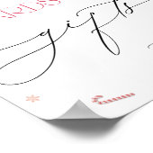 サンタベビークリスマスベビーシャワーカード&ギフト ポスター (角)