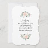 サンタベビークリスマスベビーシャワーガール招待状 招待状 (裏面)