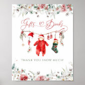 サンタベビークリスマスベビーシャワーギフトブック ポスター (正面)