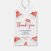 サンタベビークリスマスベビーシャワーギフトラベル ギフトタグ (正面)