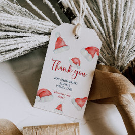 サンタベビークリスマスベビーシャワーギフトラベル ギフトタグ