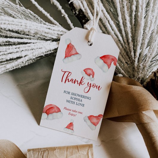 サンタベビークリスマスベビーシャワーギフトラベル ギフトタグ