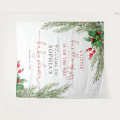 サンタベビークリスマスベビーシャワータペストリー タペストリー (正面(横))