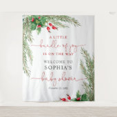 サンタベビークリスマスベビーシャワータペストリー タペストリー (正面)