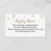 サンタベビークリスマスベビーシャワーディスプレイシャワー エンクロージャーカード (正面)