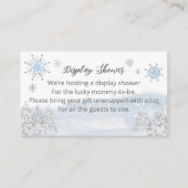 サンタベビークリスマスベビーシャワーディスプレイシャワー エンクロージャーカード (正面)