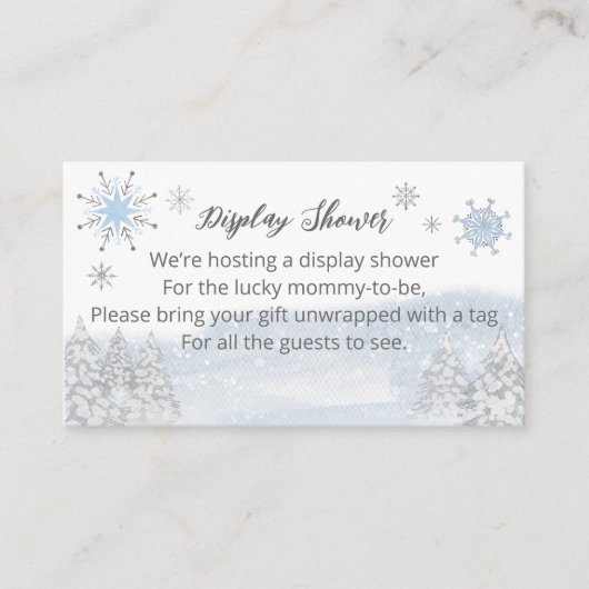 サンタベビークリスマスベビーシャワーディスプレイシャワー エンクロージャーカード (正面)