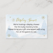 サンタベビークリスマスベビーシャワーディスプレイシャワー エンクロージャーカード (正面)