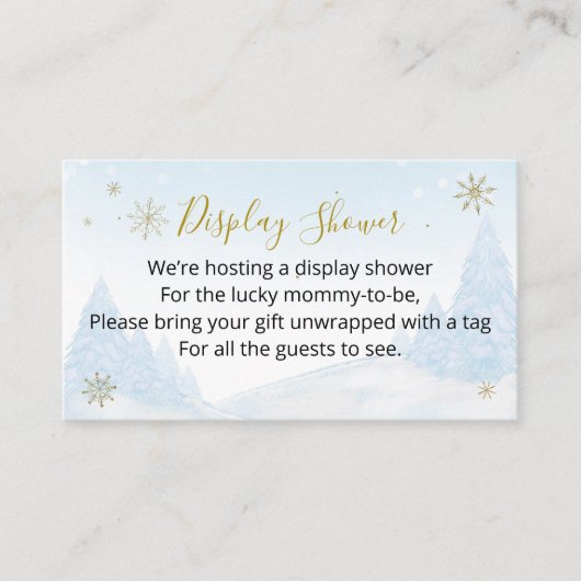 サンタベビークリスマスベビーシャワーディスプレイシャワー エンクロージャーカード (正面)