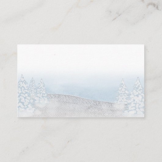 サンタベビークリスマスベビーシャワーディスプレイシャワー エンクロージャーカード (裏面)